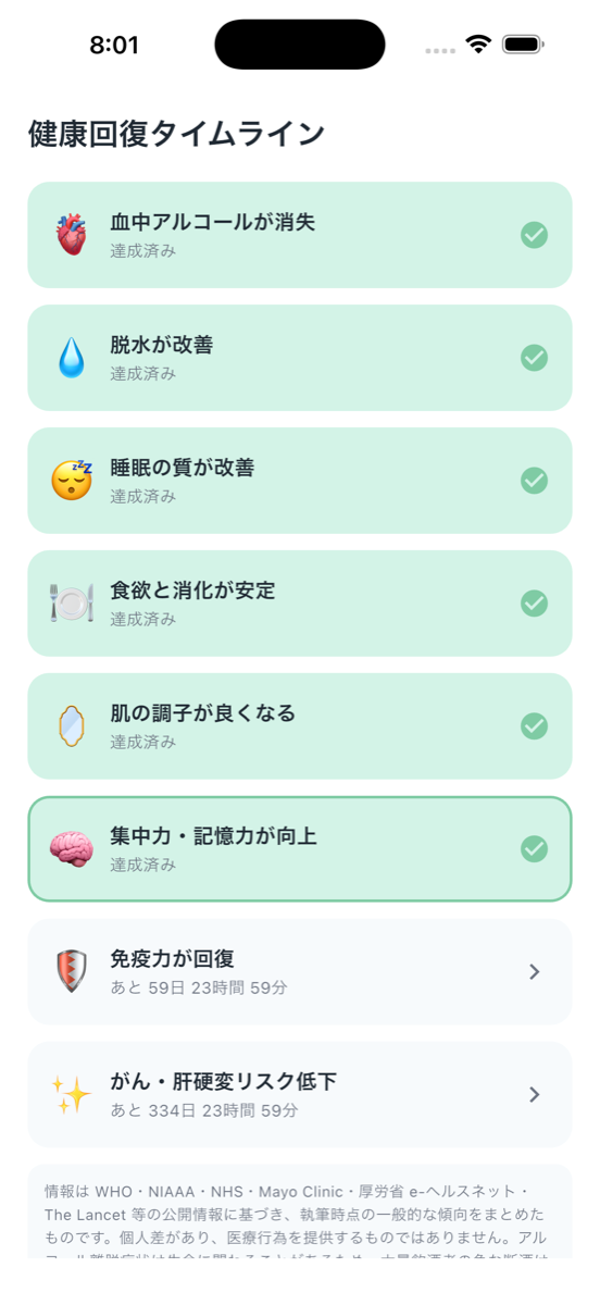 天使と悪魔の断酒 - 回復ステージ