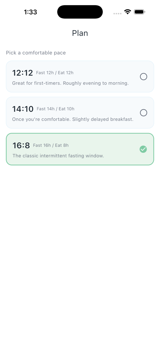 Fasting Island - Plan select