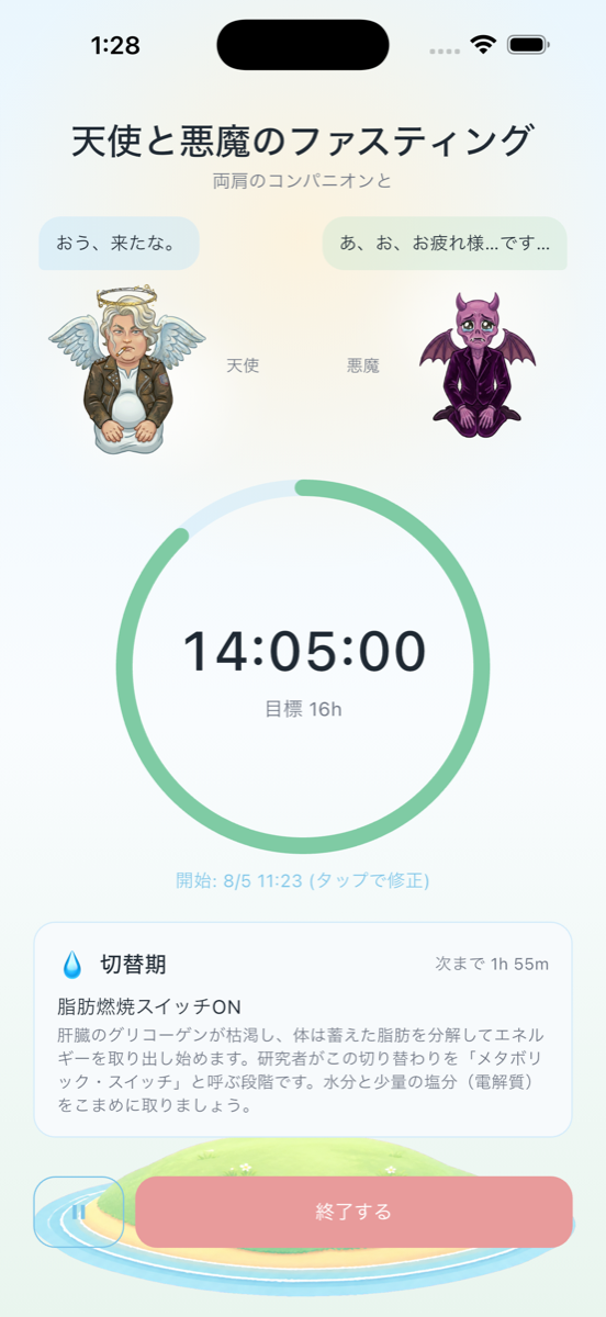 天使と悪魔のファスティング - 体の変化