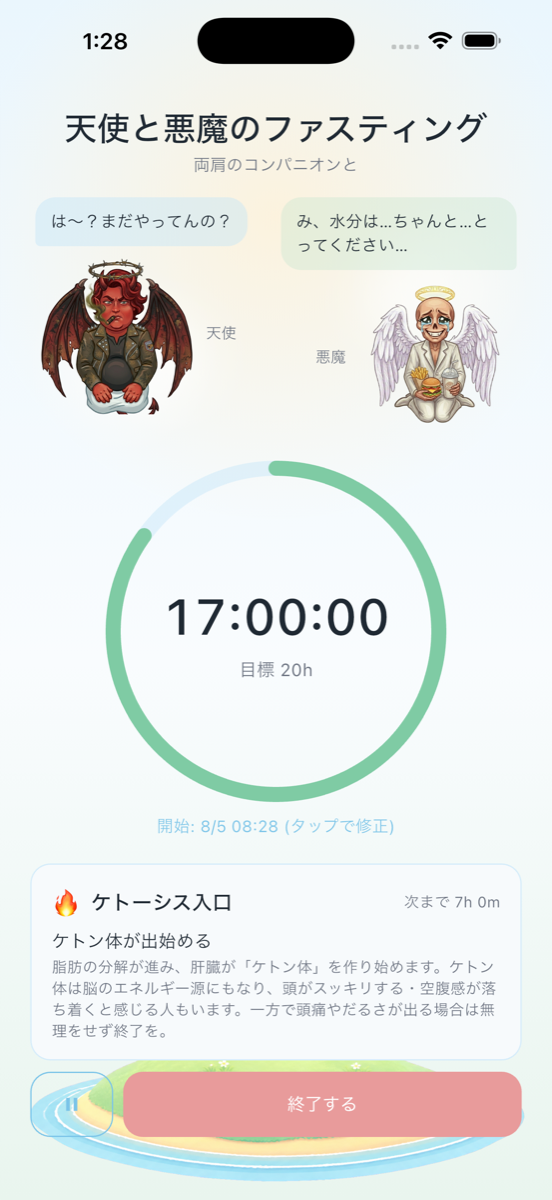 天使と悪魔のファスティング - キャラ崩壊