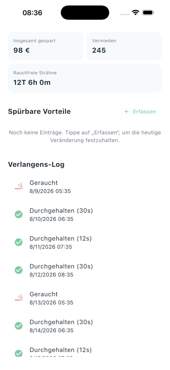 Rauchfrei: Engel & Teufel - Stats & log