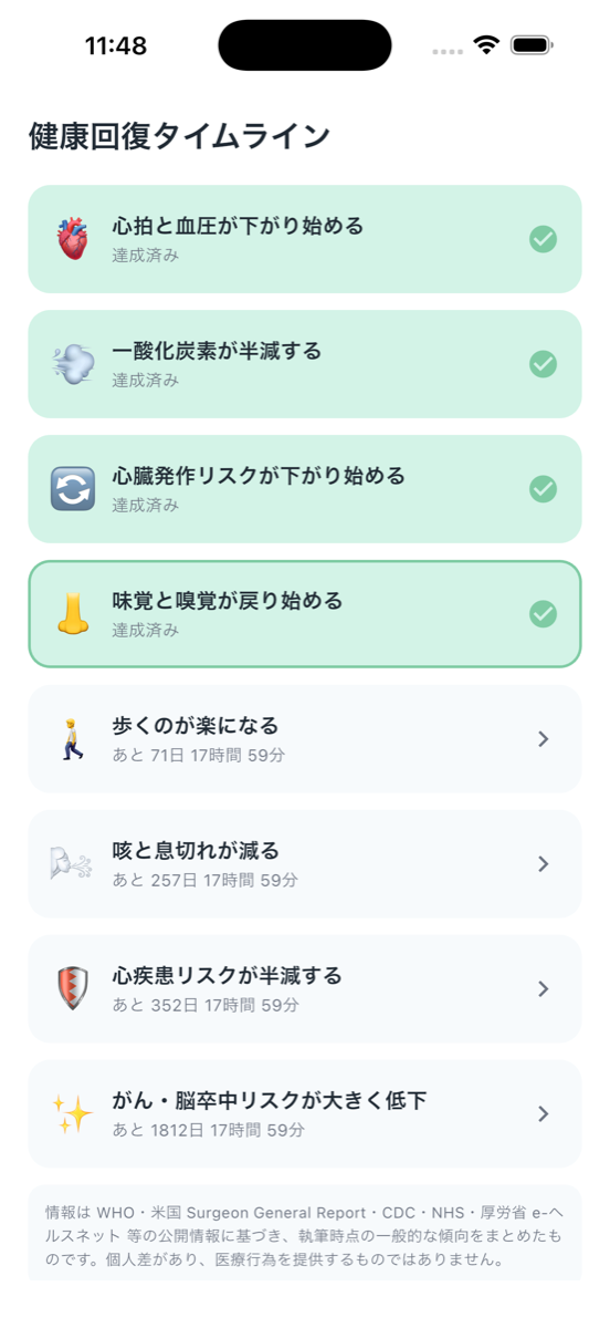 天使と悪魔の禁煙 - 回復ステージ