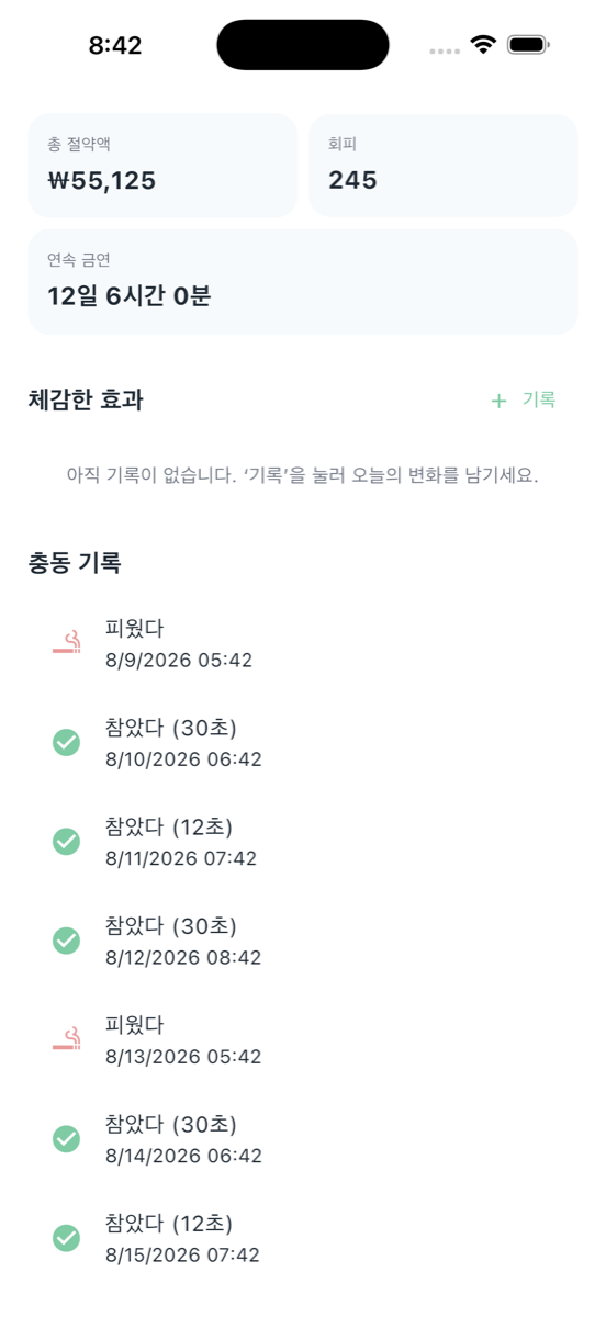 천사와 악마의 금연 - Stats & log