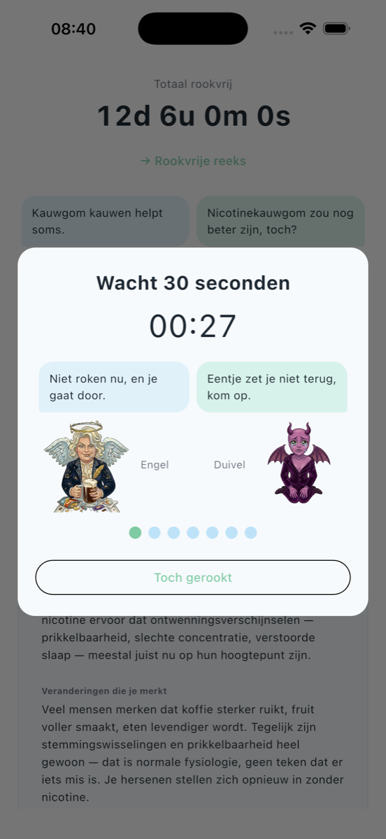Stop met roken: Engel&Duivel - Urge modal
