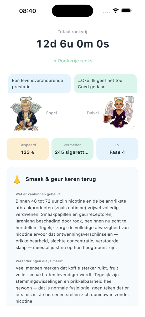 Stop met roken: Engel&Duivel - Character flip